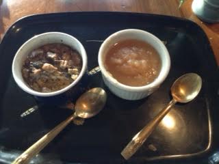 mushroom cream sauce + applesauce