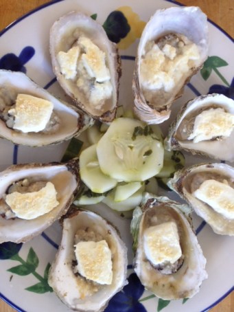 Baked Oyster with Cheese
