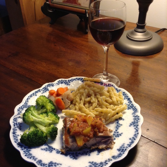 Grilled Tuna and Peach Salsa