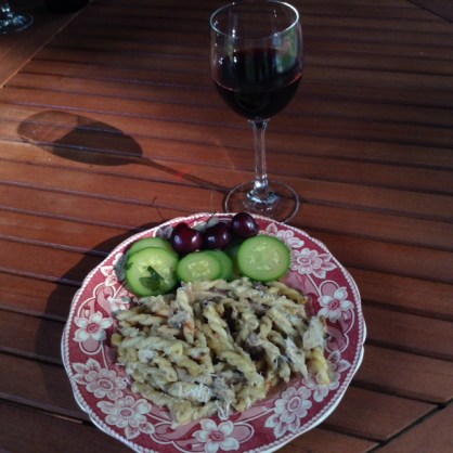 Pasta With Chicken and Mushrooms