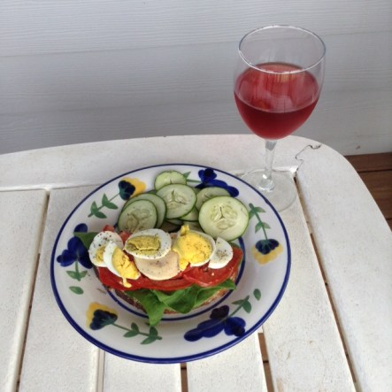 Turkey Smorrebrot with Rose