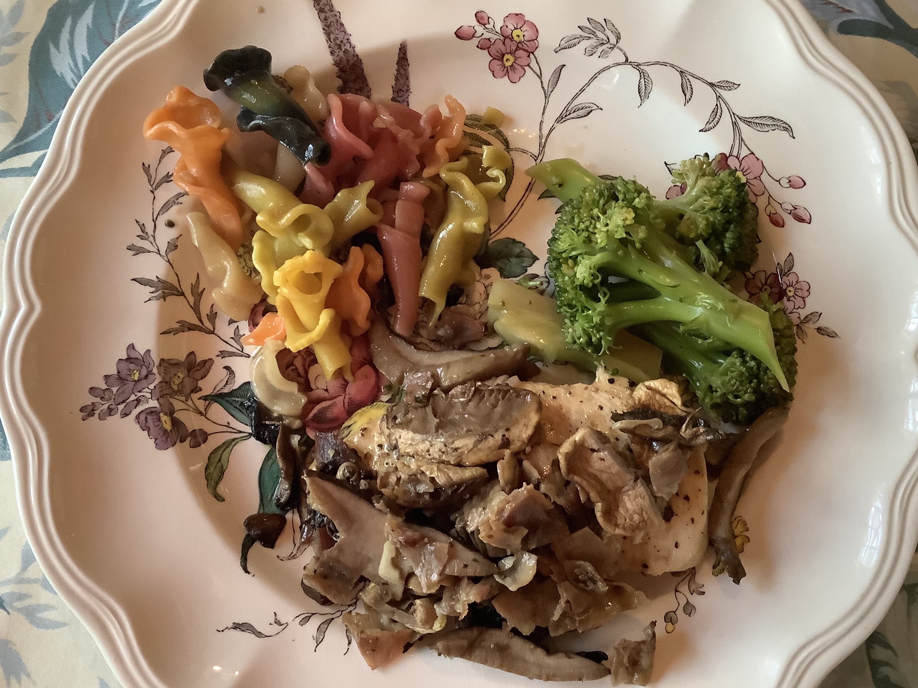 Chicken with Cepes and Ham