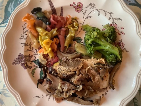 Chicken with Cepes and Ham